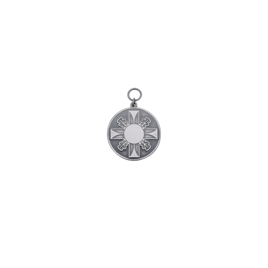 Anhänger, Messing, altsilber, mit Öse(n) und Ring(en)