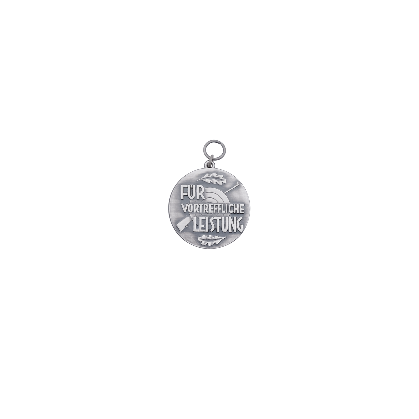 Medaille FÜR VORTREFFLICHE LEISTUNG, 39mm, Messing, altsilber, mit Öse(n) und Ring(en)