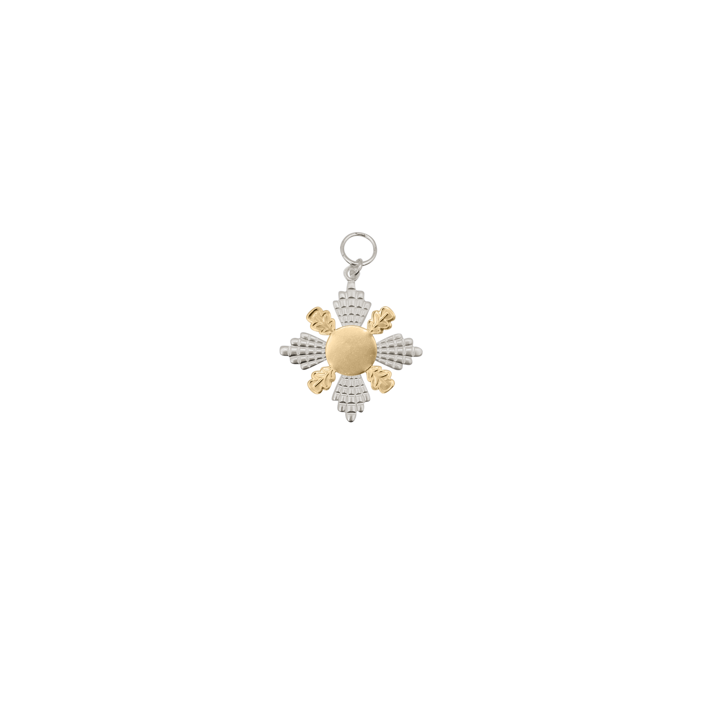 Orden, Messing, versilbert, mit Öse(n) und Ring(en)