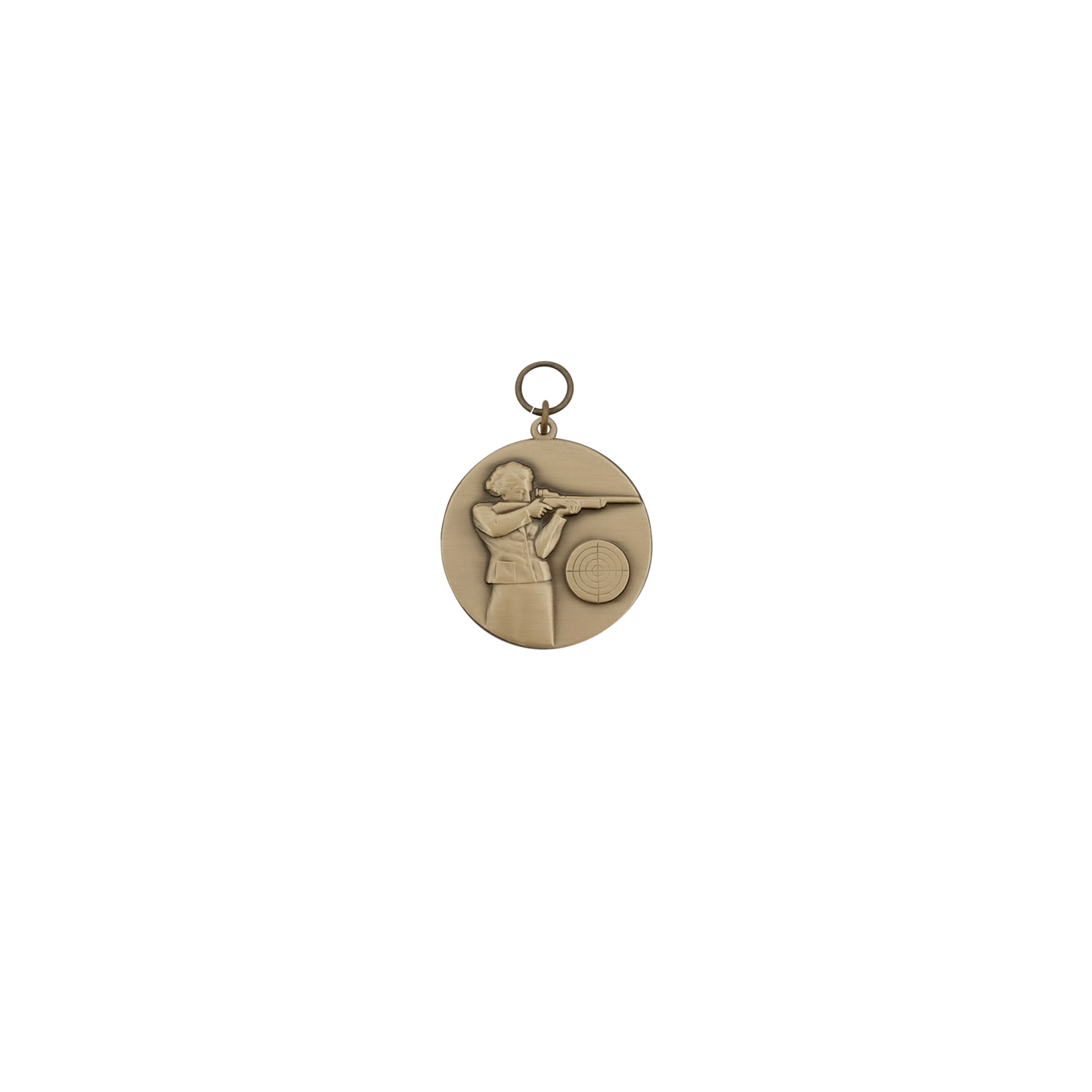 Medaille, 39mm, Messing, bronzefarbig, mit Öse(n) und Ring(en)