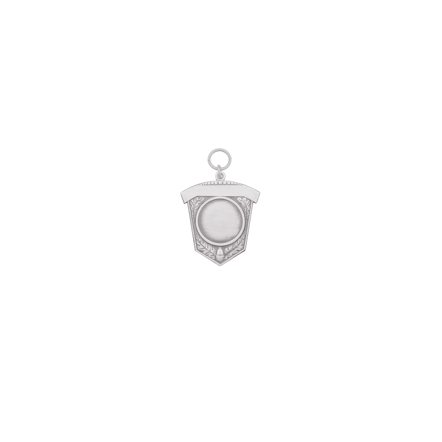 Anhänger , Messing, altsilber, mit Öse(n) und Ring(en)