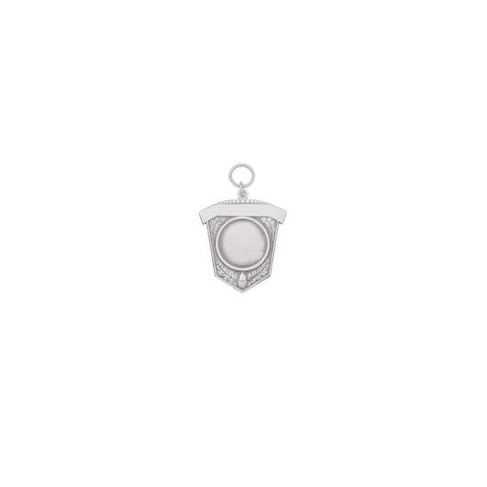 Anhänger , Messing, altsilber, mit Öse(n) und Ring(en)