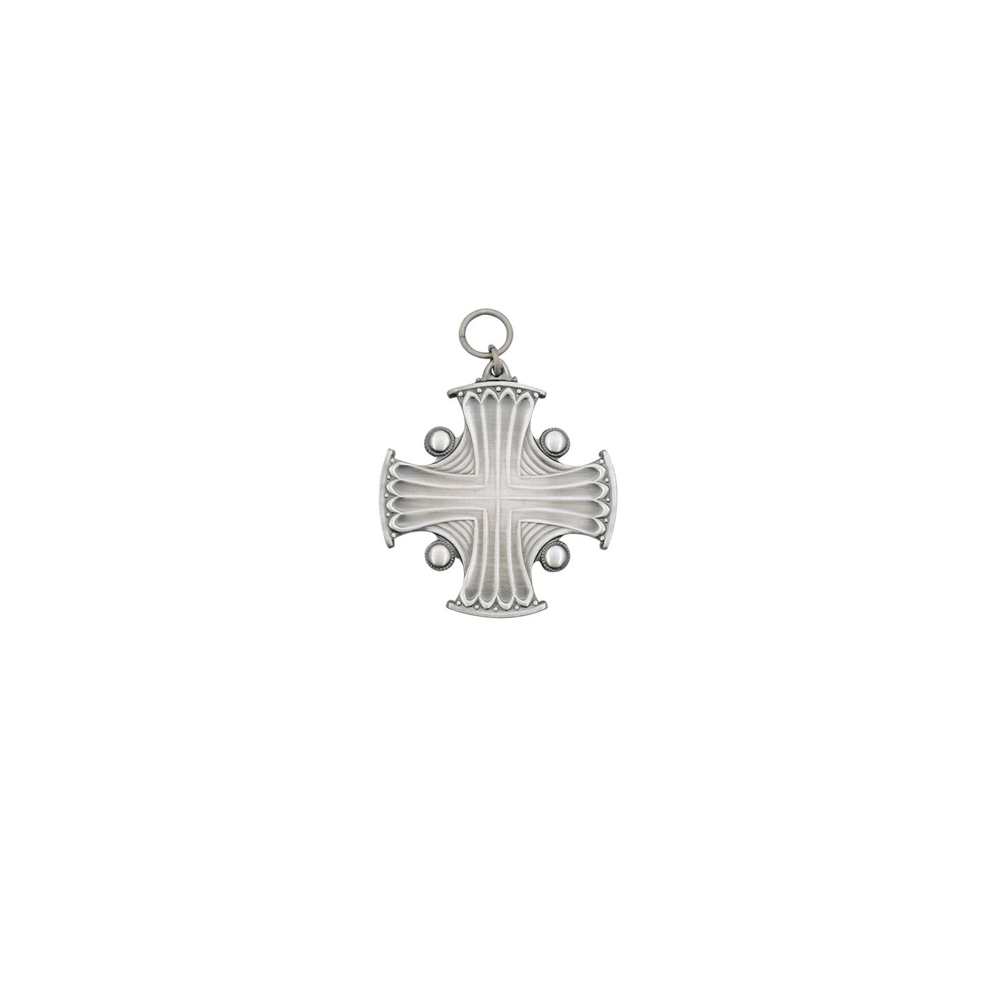 Anhänger, Messing, altsilber, mit Öse(n) und Ring(en)