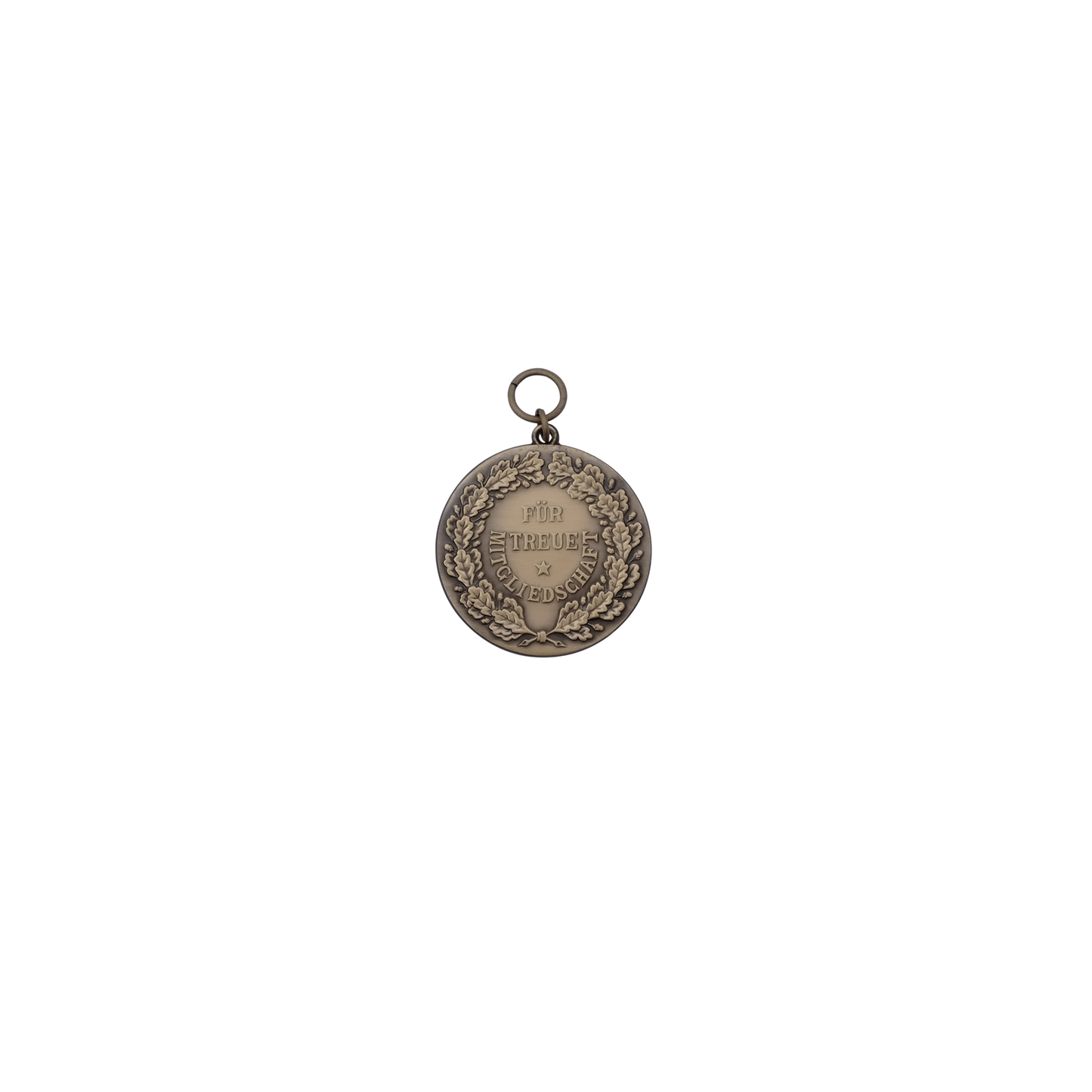 Medaille, 39mm, Messing, bronzefarbig, mit Öse(n) und Ring(en)