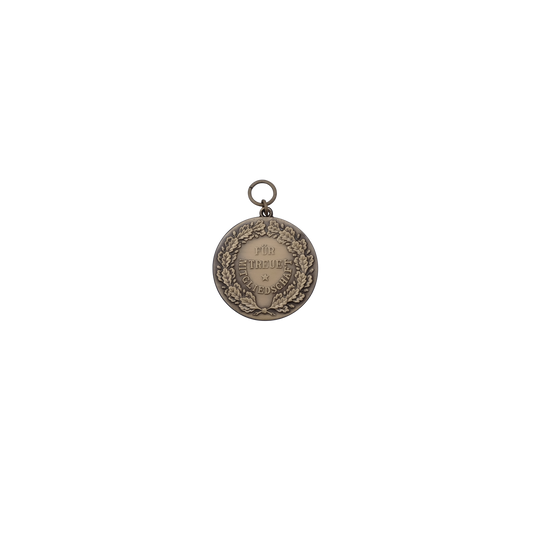 Medaille, 39mm, Messing, bronzefarbig, mit Öse(n) und Ring(en)