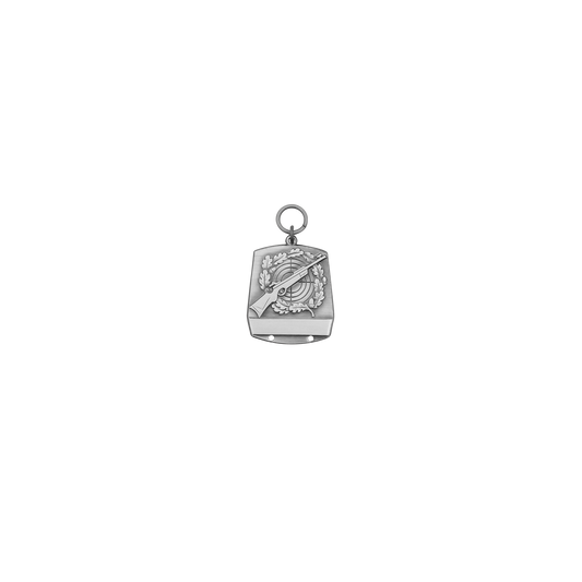 Anhänger, Messing, altsilber, mit Öse(n) und Ring(en)