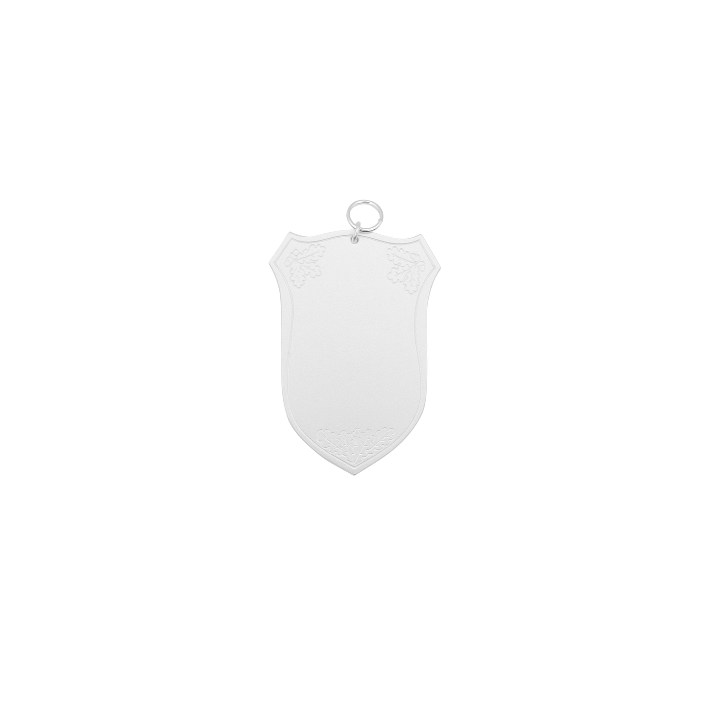Schild, Echt Silber, versilbert, mit Öse(n) und Ring(en)