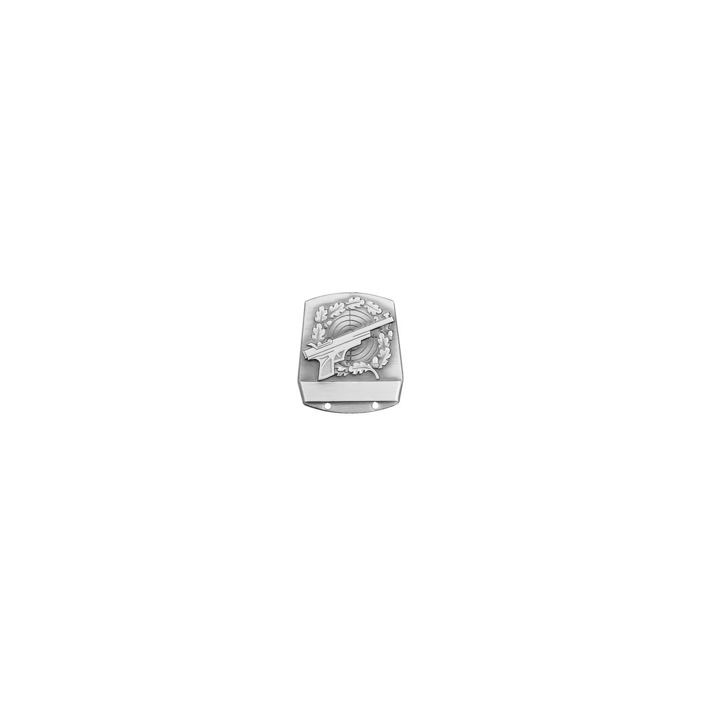 Abzeichen, Messing, altsilber, mit Scharniernadel