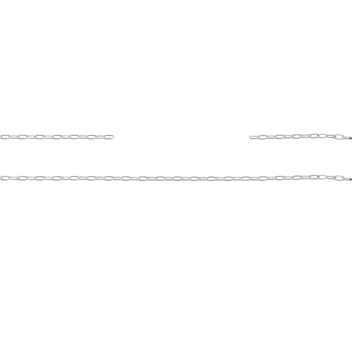 Kette, 10 cm, Messing, versilbert