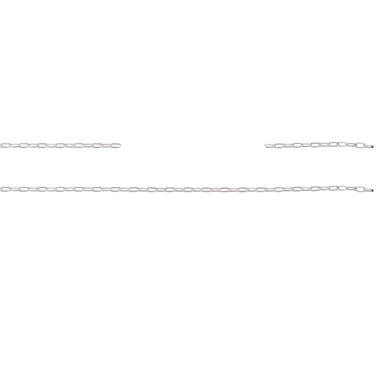 Kette, 10 cm, Messing, versilbert