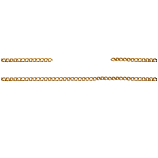 Kette, 10 cm, Messing, vergoldet
