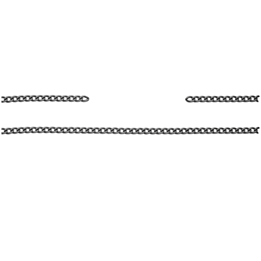 Kette, 10 cm, Messing, altsilber