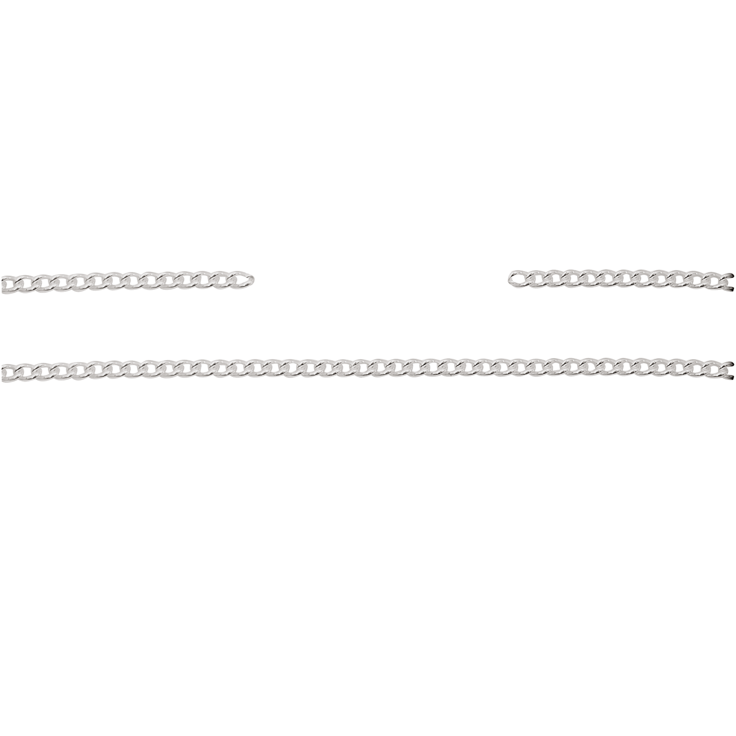 Kette, 10 cm, Echt Silber, versilbert
