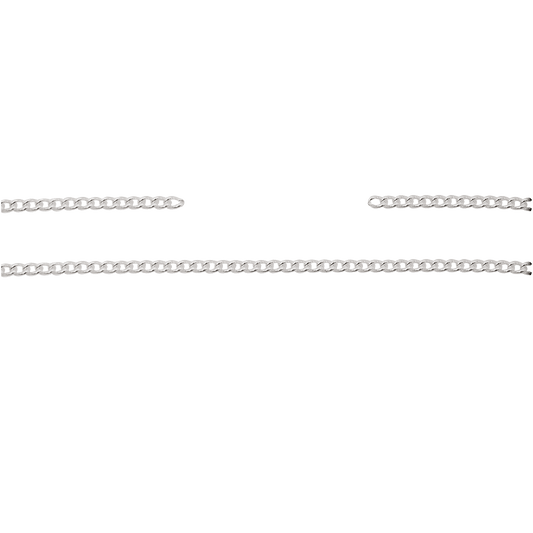 Kette, 10 cm, Echt Silber, versilbert