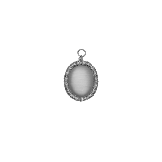 Orden ohne Auflagen, Messing, altsilber, mit Öse(n) und Ring(en)