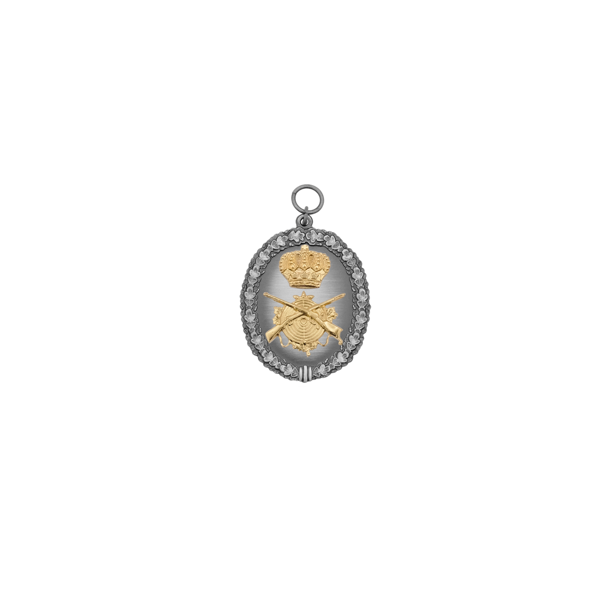 Orden, Messing, altsilber, mit Auflagen 12846-10, 40295-10, Öse(n) und Ring(en)