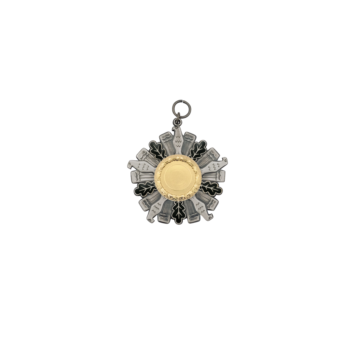 Orden, Messing, altsilber, mit Öse(n) und Ring(en)