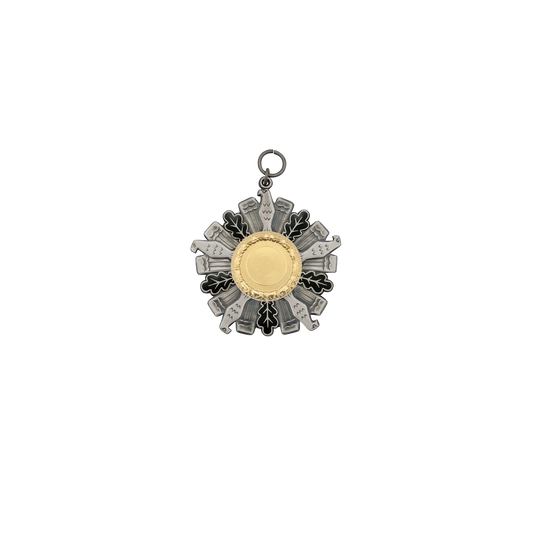 Orden, Messing, altsilber, mit Öse(n) und Ring(en)