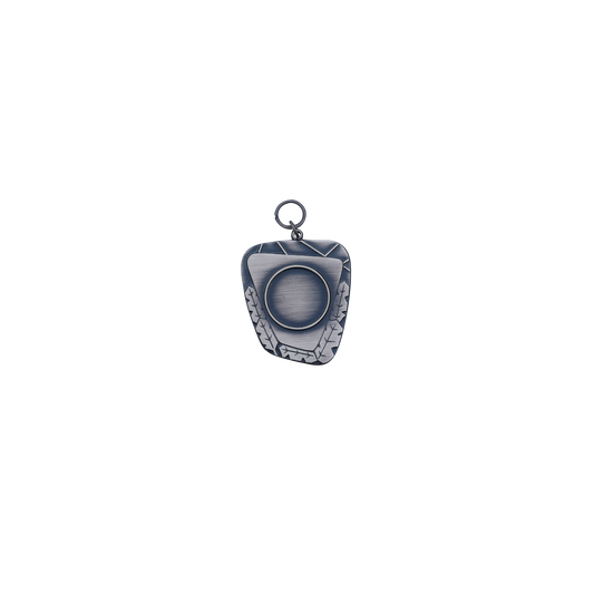 Anhänger , Messing, altsilber, mit Öse(n) und Ring(en)