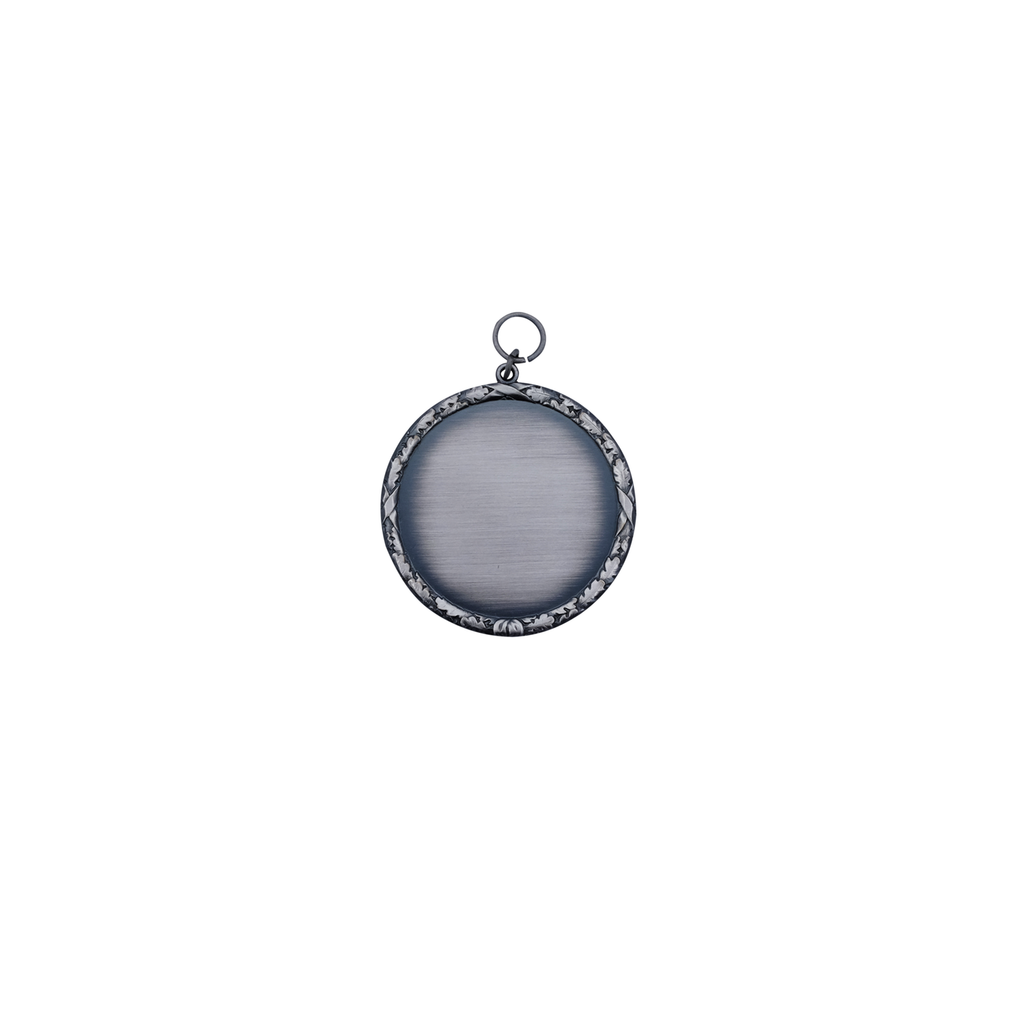 Anhänger, Messing, altsilber, mit Öse(n) und Ring(en)