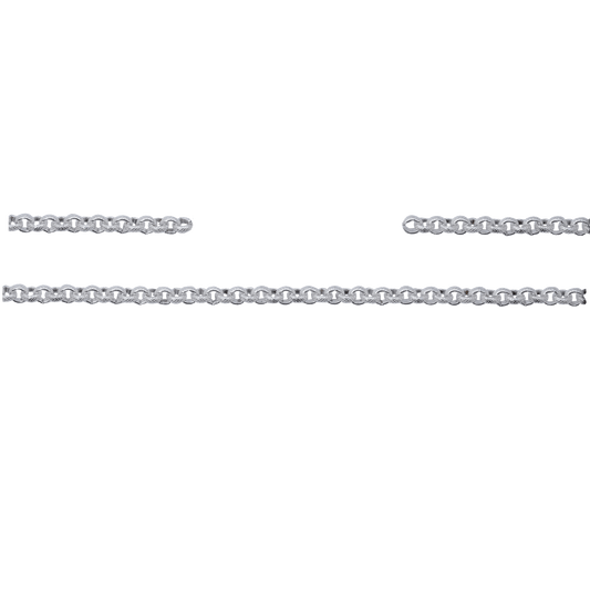 Kette, 10 cm, Messing, versilbert
