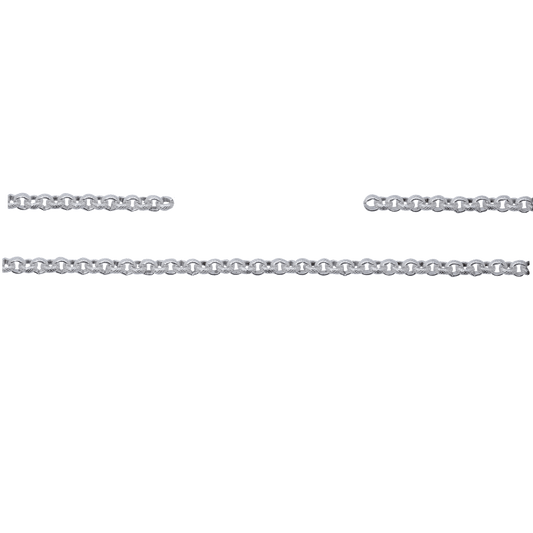 Kette, 10 cm, Messing, versilbert