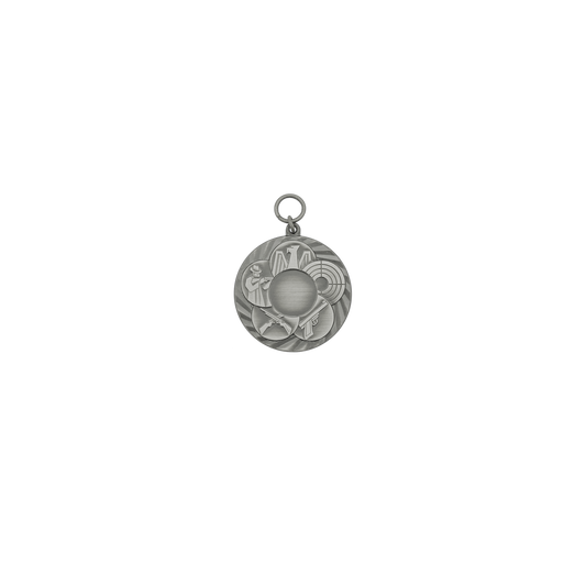 Anhänger , Messing, altsilber, mit Öse(n) und Ring(en)