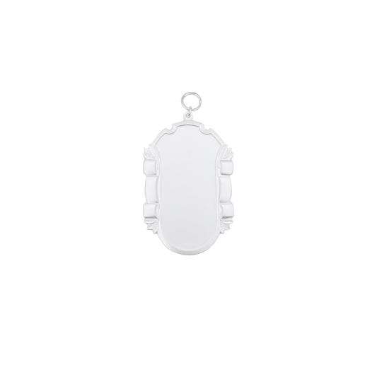 RESTPOSTEN - Schild, Echt Silber, versilbert, mit Öse(n) und Ring(en)