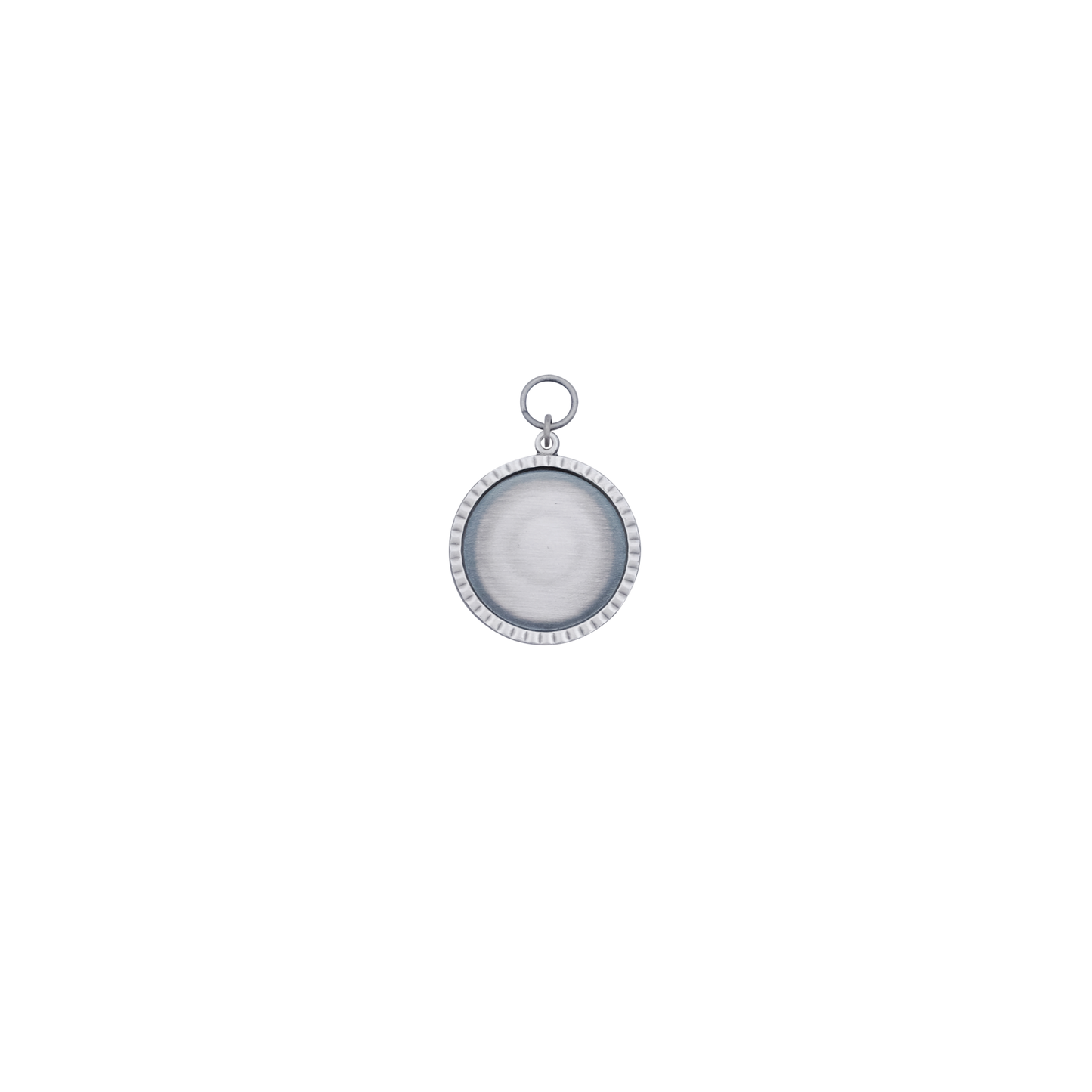 Anhänger , Messing, altsilber, mit Öse(n) und Ring(en)