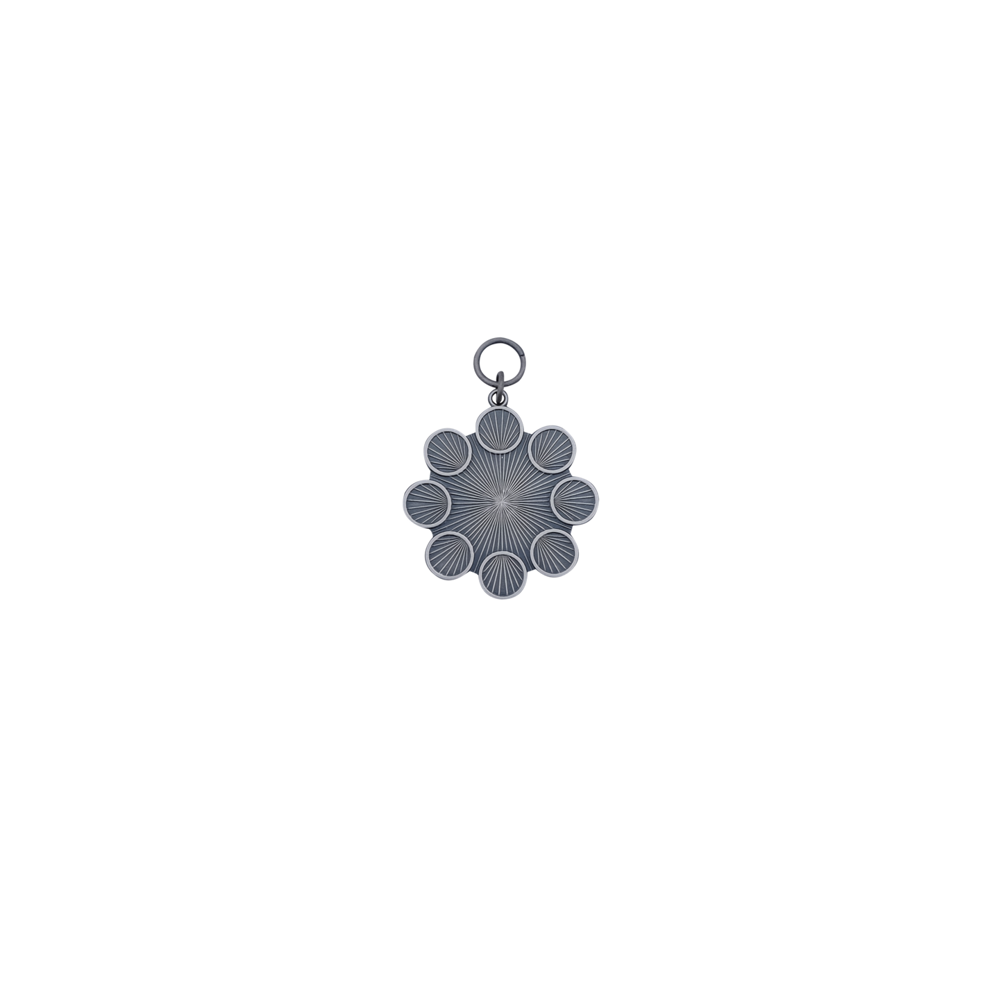 Anhänger , Messing, altsilber, mit Öse(n) und Ring(en)