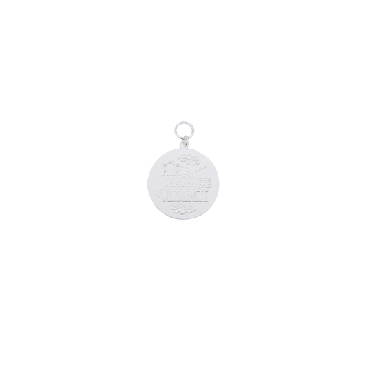 Medaille FÜR BESONDERE VERDIENSTE, 39mm, Messing, versilbert, mit Öse(n) und Ring(en)