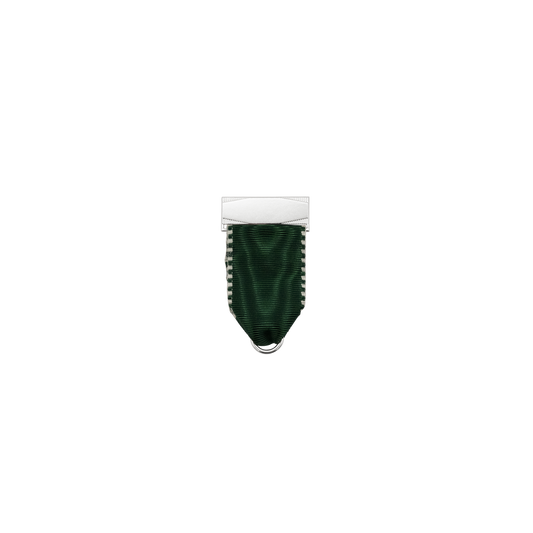 Bandhalter, Petrol, Textil, versilbert, mit Scharniernadel