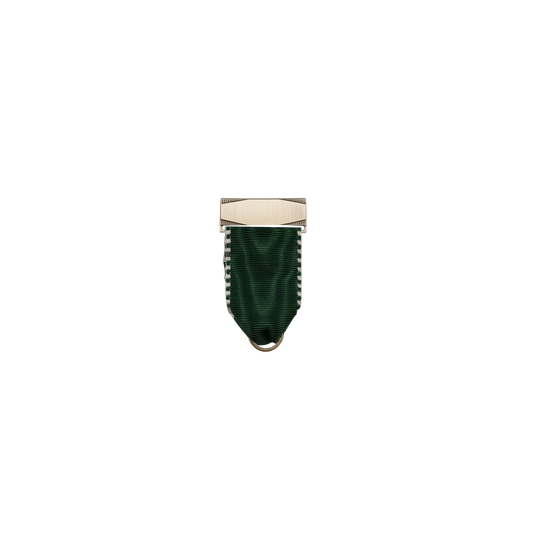 Bandhalter, Petrol, Textil, bronzefarbig, mit Scharniernadel