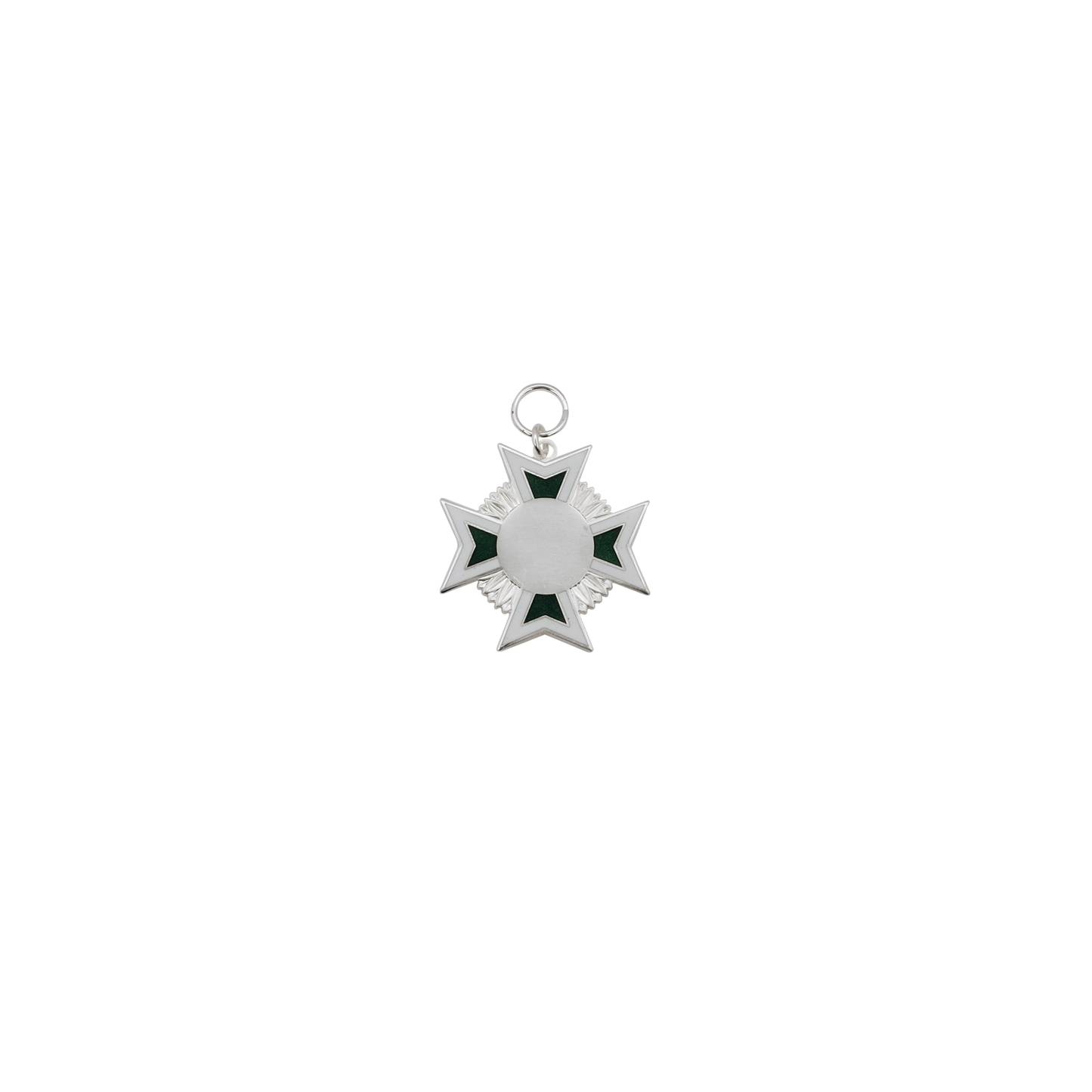 Orden, Messing, versilbert, mit Öse(n) und Ring(en)