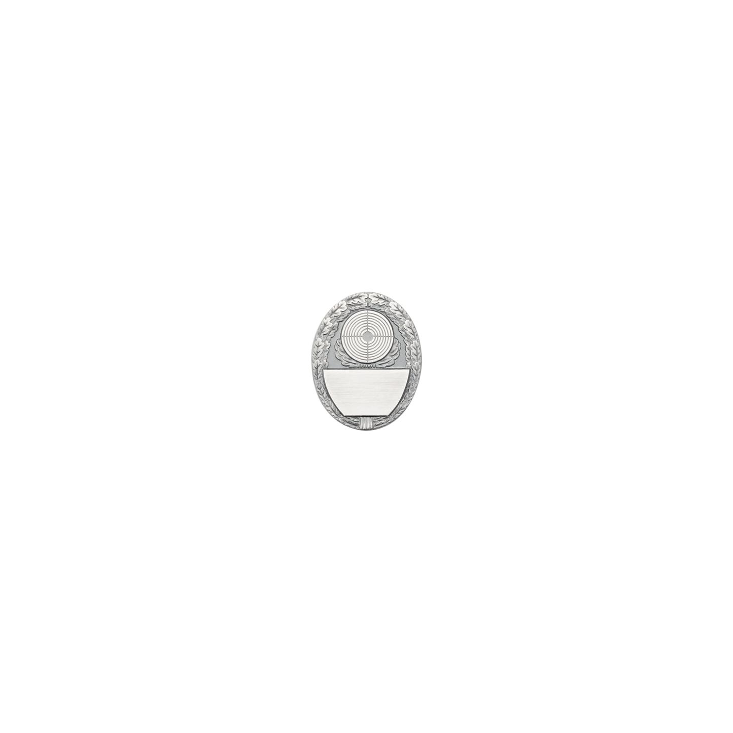 Abzeichen, Messing, altsilber, mit Scharniernadel