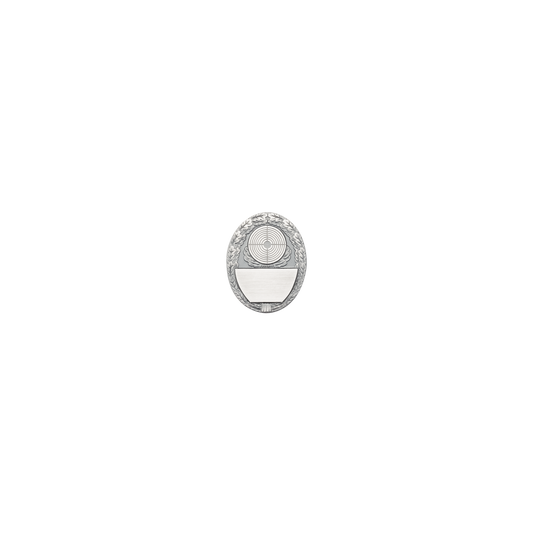 Abzeichen, Messing, altsilber, mit Scharniernadel