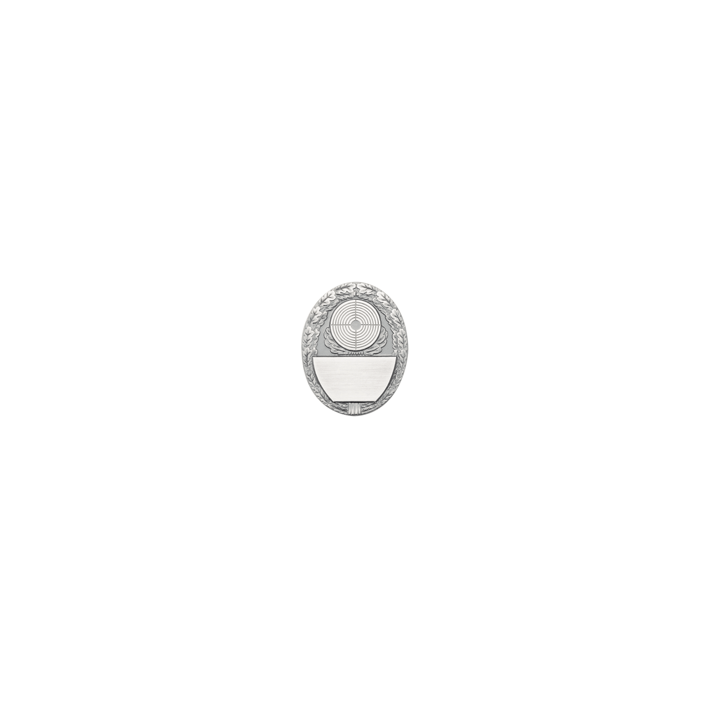 Abzeichen, Messing, altsilber, mit Scharniernadel