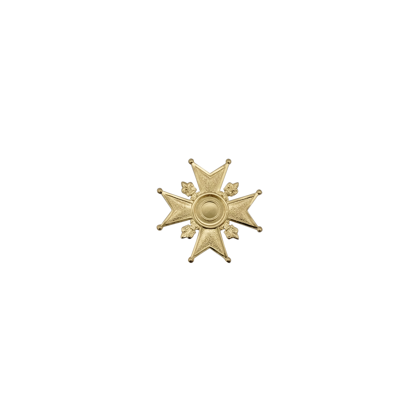 Zwischenteil Kreuz, Messing, vergoldet,