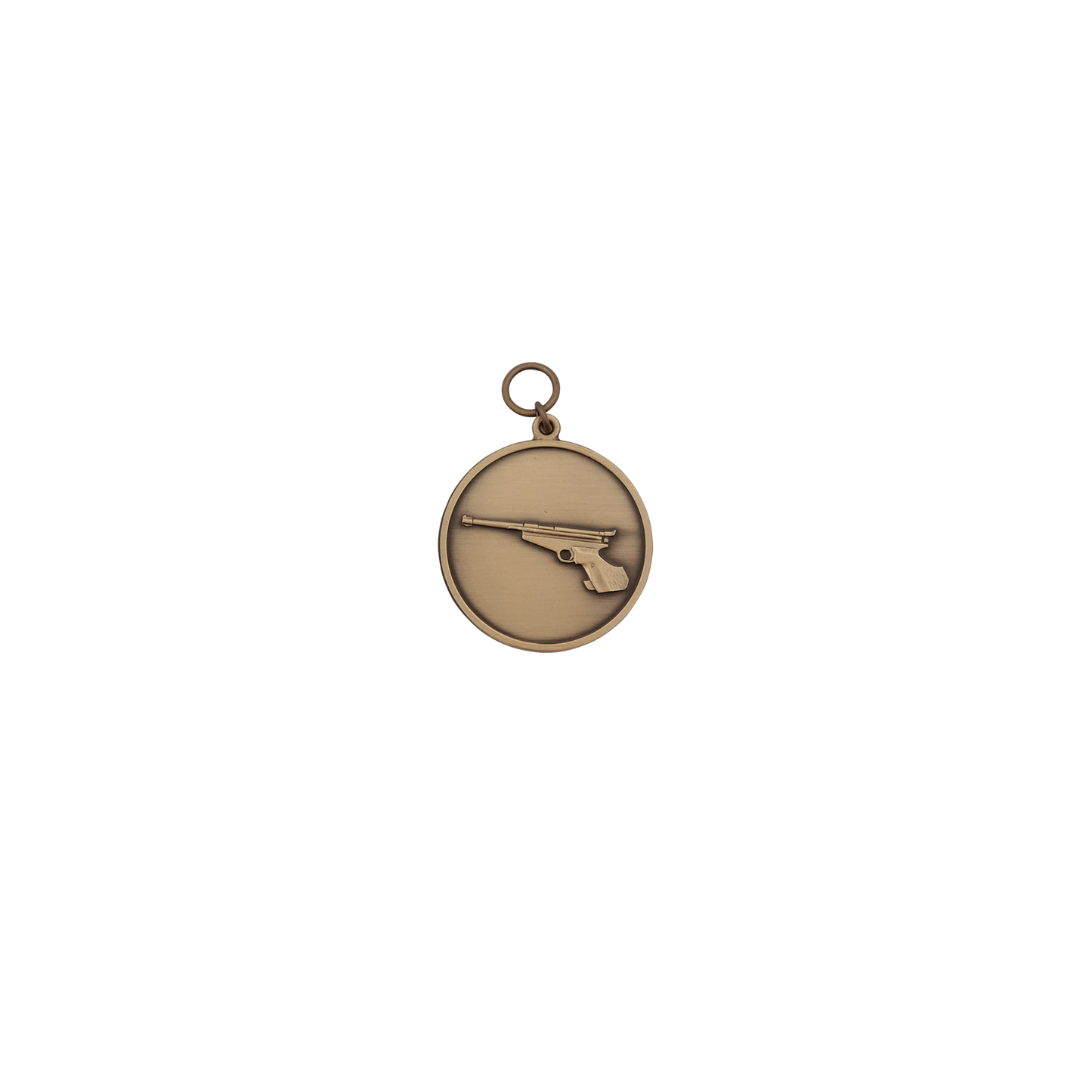 Medaille, 39mm, Messing, bronzefarbig, mit Öse(n) und Ring(en)