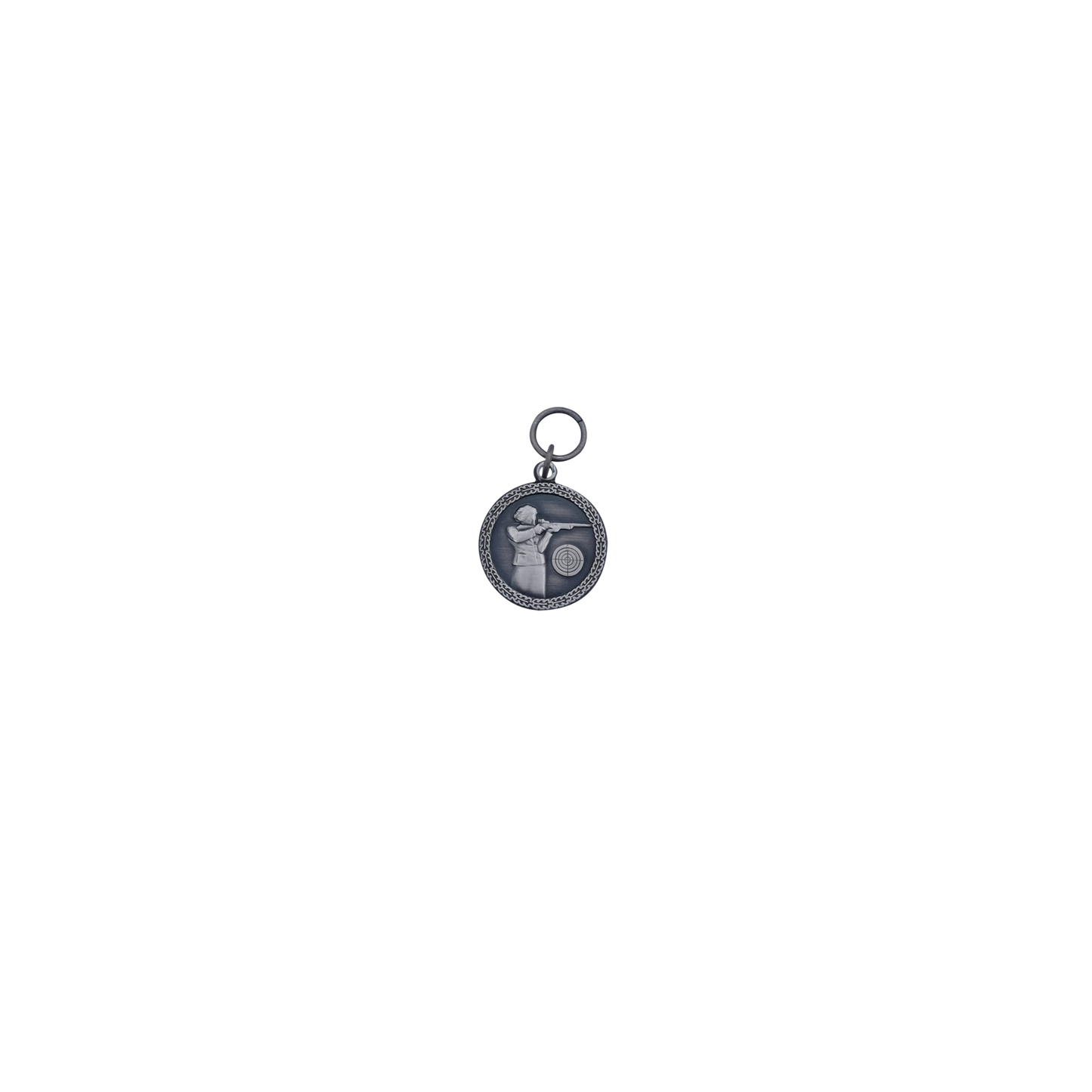 Anhänger, Messing, altsilber, mit Öse(n) und Ring(en)