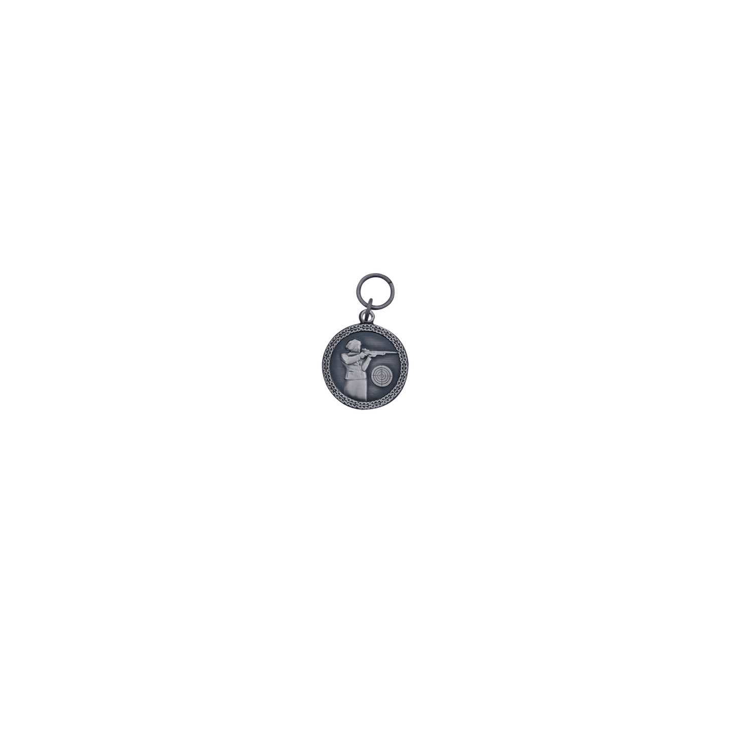 Anhänger, Messing, altsilber, mit Öse(n) und Ring(en)