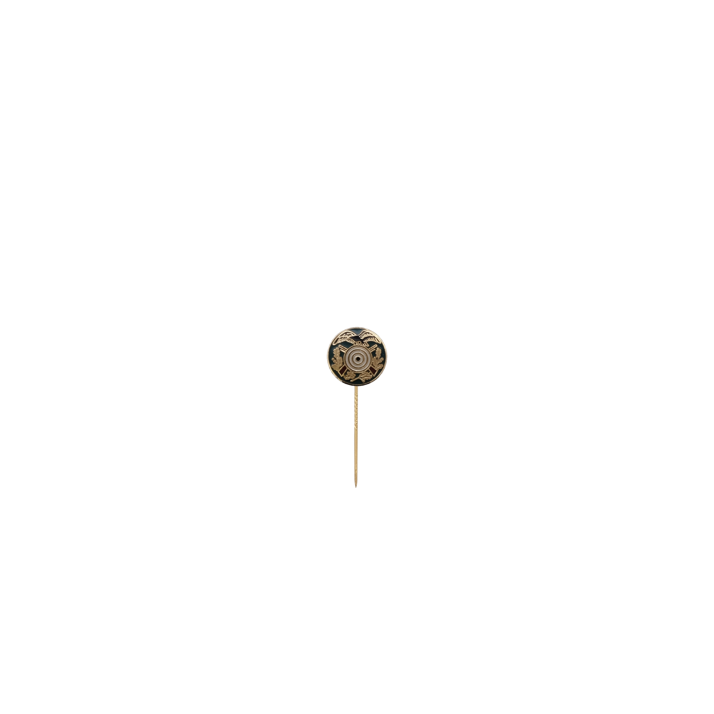 Abzeichen, Messing, vergoldet, mit langer Nadel
