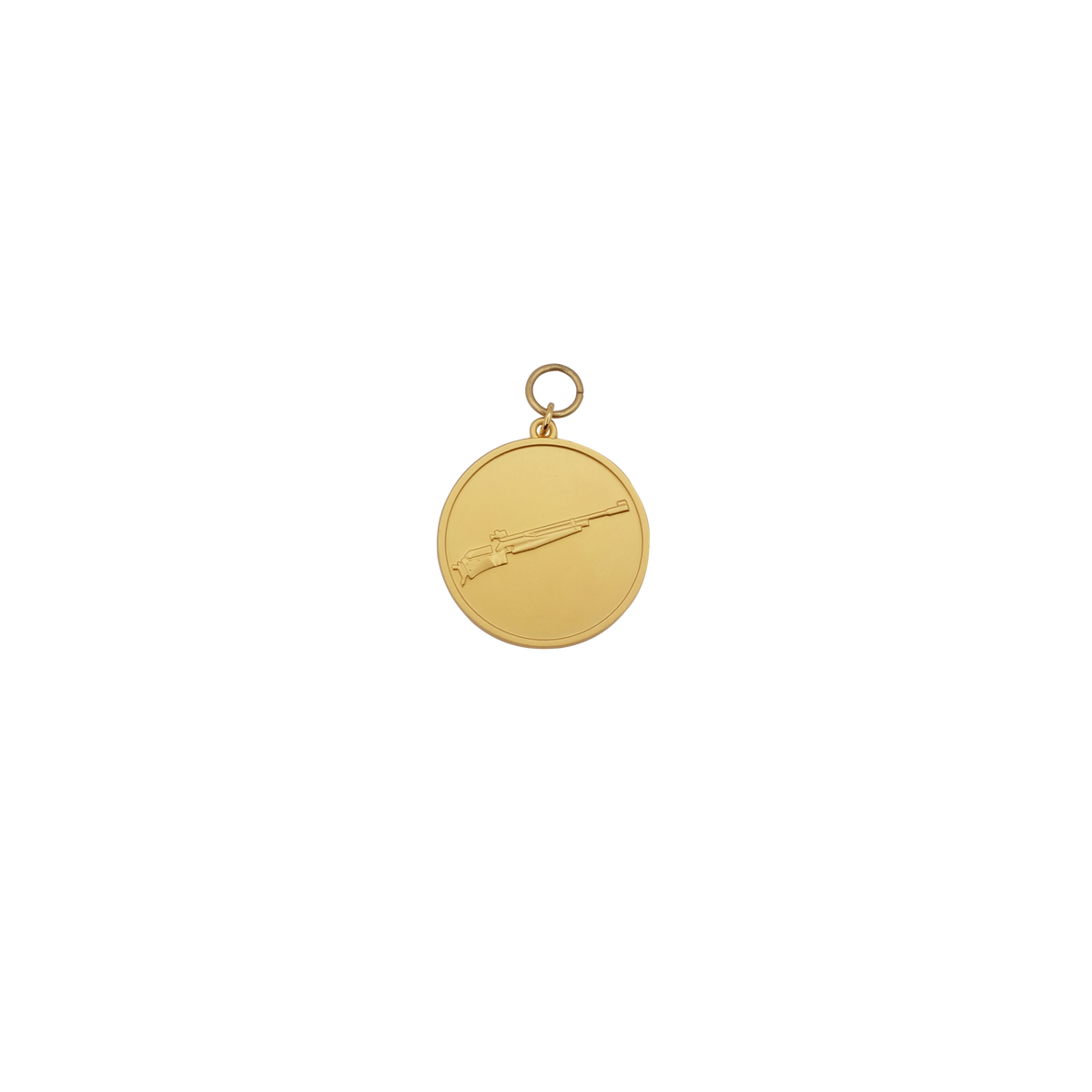 Medaille, 39mm, Messing, vergoldet, mit Öse(n) und Ring(en)