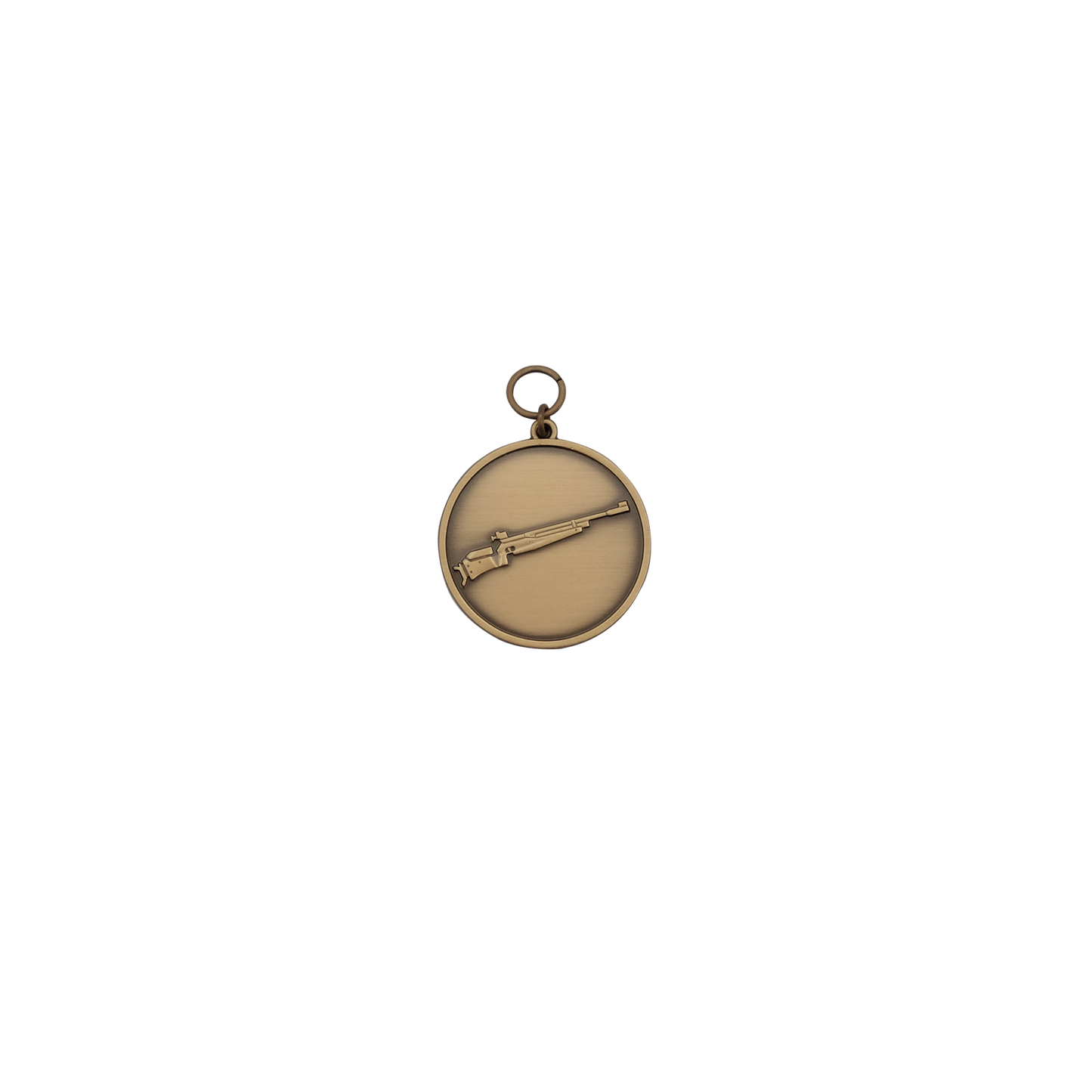 Medaille, 39mm, Messing, bronzefarbig, mit Öse(n) und Ring(en)