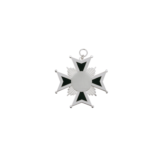 Orden , Messing, versilbert, mit Öse(n) und Ring(en)