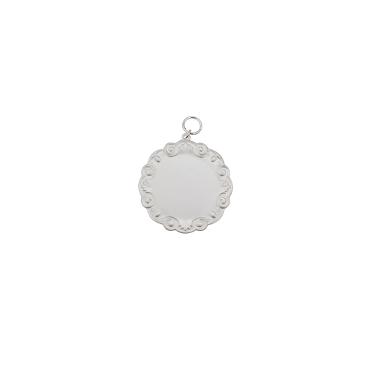 Orden , Messing, versilbert, mit Öse(n) und Ring(en)