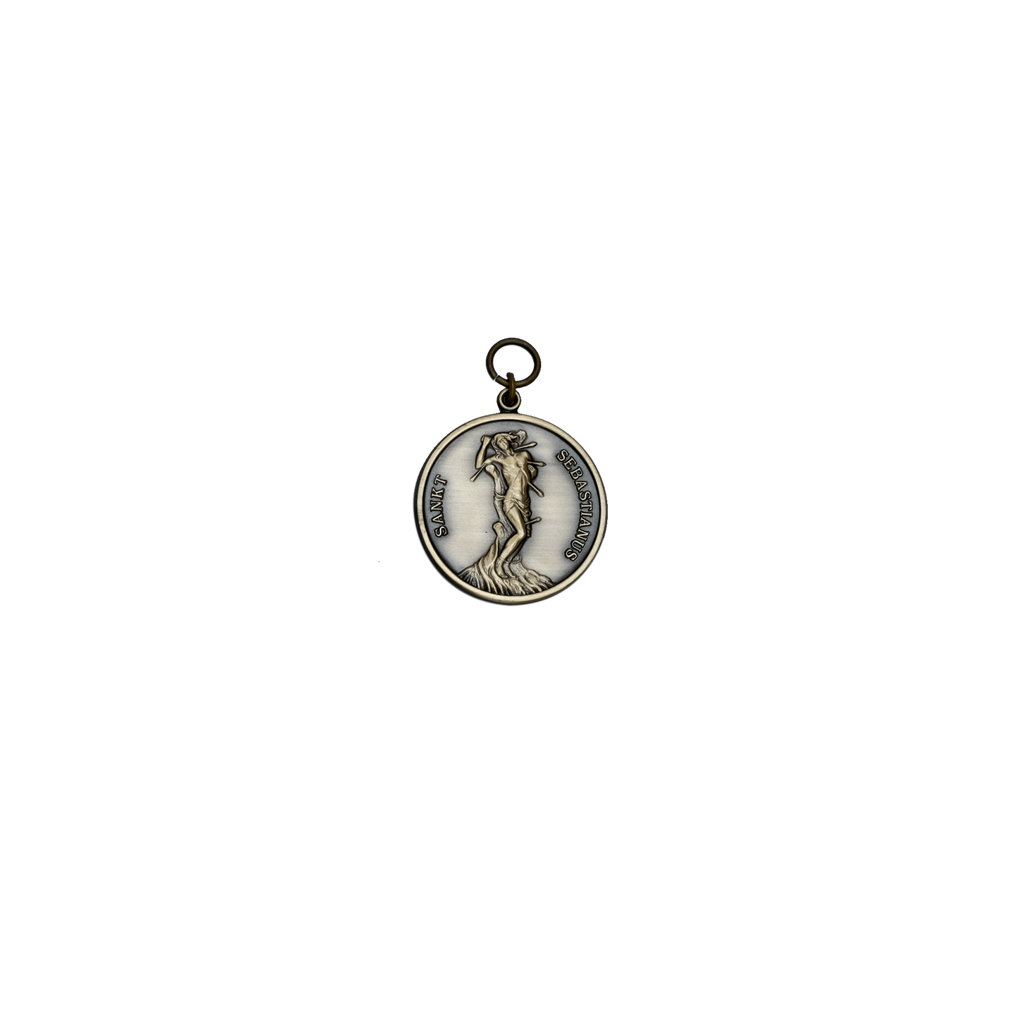 RESTPOSTEN - Medaille, 39mm, Messing, bronzefarbig, mit Öse(n) und Ring(en)