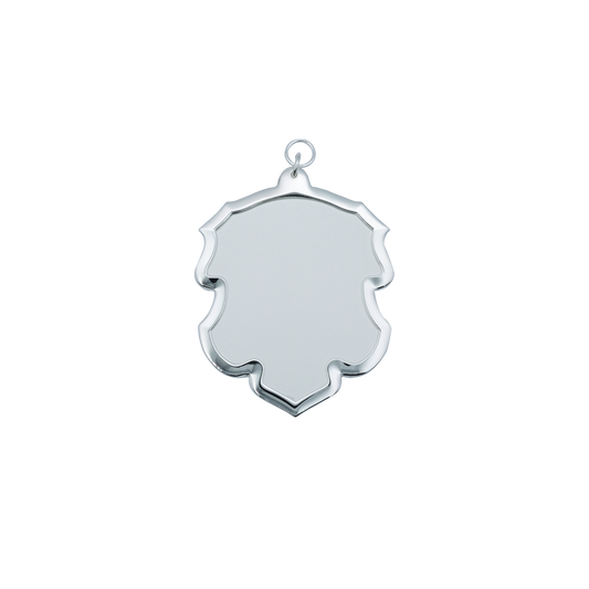 RESTPOSTEN - Schild, Echt Silber, versilbert, mit Öse(n) und Ring(en)