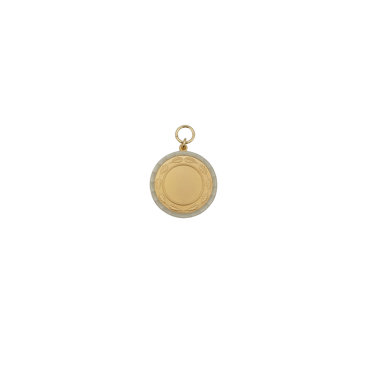 Medaille, Messing, vergoldet, mit Öse(n) und Ring(en)
