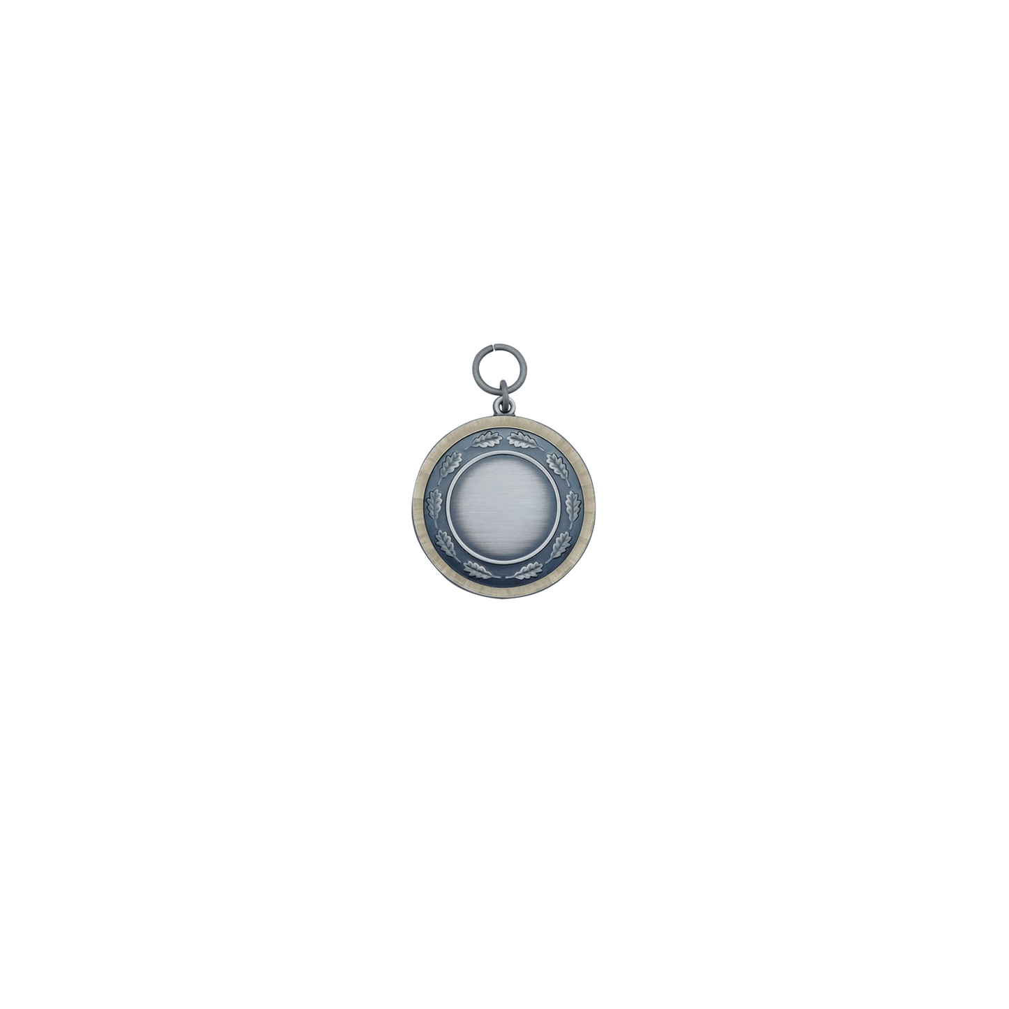 Medaille, Messing, altsilber, mit Öse(n) und Ring(en)